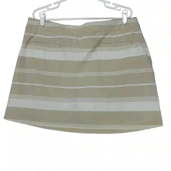 LADY HAGEN WOMENS SIZE 16 GOLF SKORT 16” TORTILLA WHITE YARN DYE PICKLEBALL - Picture 7 of 12
